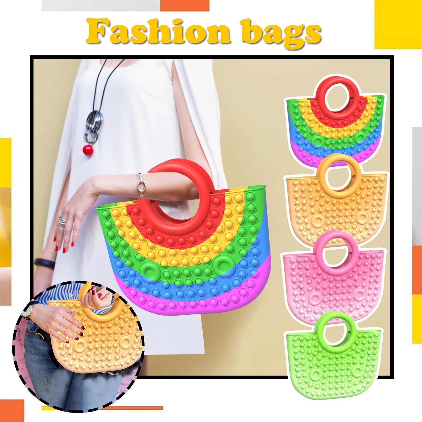 Backpack Anime 3d Rainbow Color Push Bubble Teenager Laptop Pink Book Bag Handbags Funny Family Game Toys
Backpack Anime 3d Rainbow Color Push Bubble Teenager Laptop Pink Book Bag Handbags Funny Family Game Toys