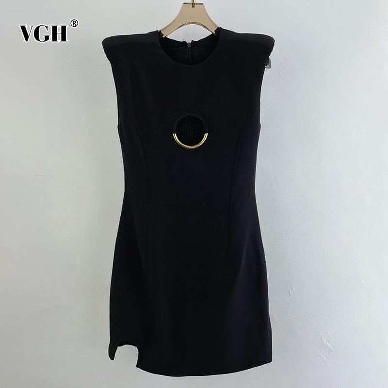 VGH Black Patchwork Hollow Out Dress For Women P Neck Sleeveless High Waist Irregular Hem Mini Dresses Female New Summer Fashion 210421
VGH Black Patchwork Hollow Out Dress For Women P Neck Sleeveless High Waist Irregular Hem Mini Dresses Female New Summer Fashion 210421