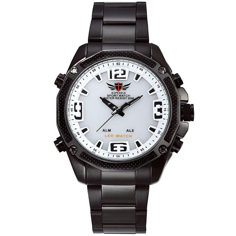 Full Black Analog And LED Digital Man Watch Stainless Steel Strap Male Clock Hours Top Relogio Masculino 2306 Wristwatches, 2306 sliver orange
Full Black Analog And LED Digital Man Watch Stainless Steel Strap Male Clock Hours Top Relogio Masculino 2306 Wristwatches, 2306 sliver orange