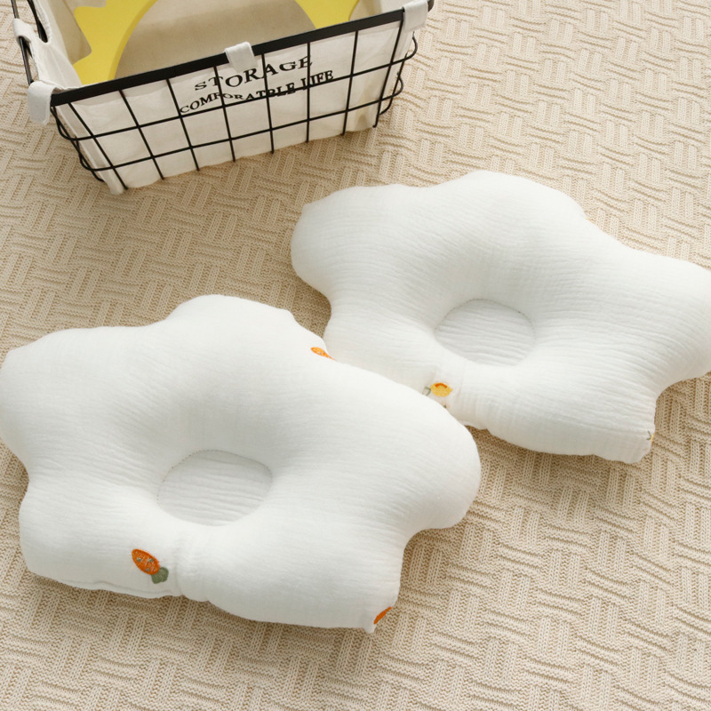 Newborn Pillows Cotton Gauze Infants: Head-deviation Prevention Correction Pillow for 0-2 years old