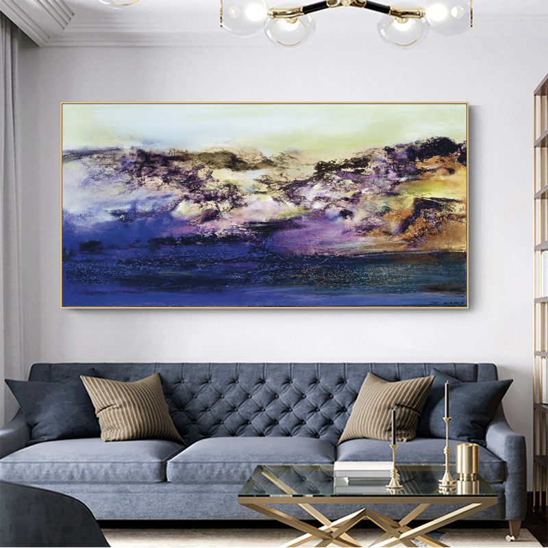 Canvas Painting NO FRAME Abstract Mountain Pictures Wall Art for Living Room Modern Home Docor Landscape Posters And Prints