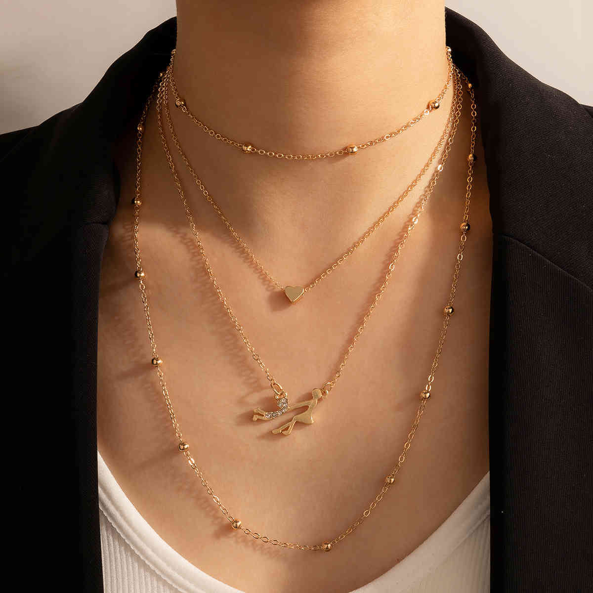 Tocona Exquisite Human Heart Chain Choker Neckalce for Women Gold Color Alloy Metal Party Jewelry Gift Accessories 15364
Tocona Exquisite Human Heart Chain Choker Neckalce for Women Gold Color Alloy Metal Party Jewelry Gift Accessories 15364