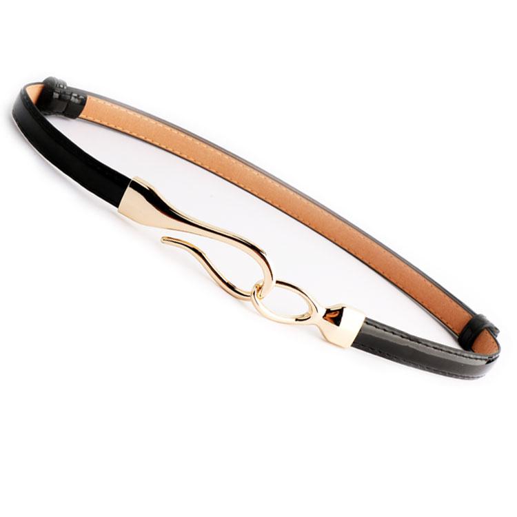 Belts Woman PU Patent Leather Dress Belt Thin Adjust Waistbands Red Bright Gold Big Buckle Girls Fashion Accessories For Women, White
Belts Woman PU Patent Leather Dress Belt Thin Adjust Waistbands Red Bright Gold Big Buckle Girls Fashion Accessories For Women, White
