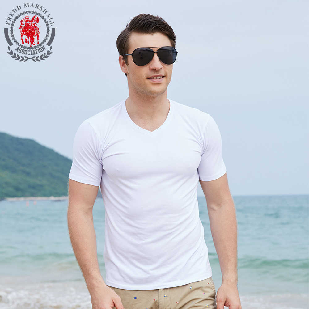 Fredd Marshall Men T Shirt Solid Tops Tees Short Sleeve T-shirt Men's Brand Fashion V Neck Cotton Men's T Shirt Arrive 210527, White
Fredd Marshall Men T Shirt Solid Tops Tees Short Sleeve T-shirt Men's Brand Fashion V Neck Cotton Men's T Shirt Arrive 210527, White
