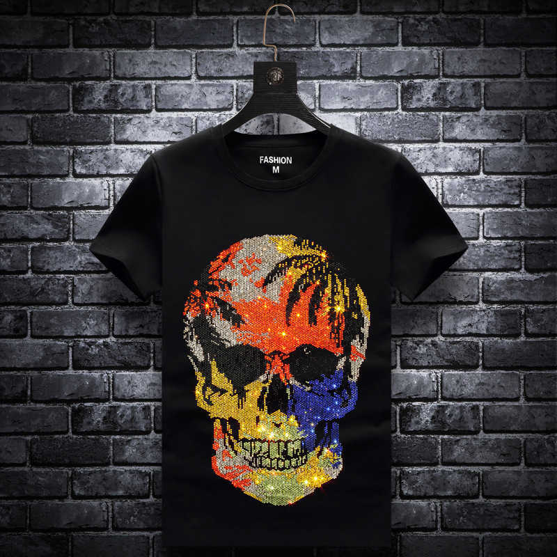 Plus Size Fashion Skull s T Shirts Men Brand Short Sleeve Man Streetwear O Neck Slim Tshirts Calaveras Camiseta 210629, Black
Plus Size Fashion Skull s T Shirts Men Brand Short Sleeve Man Streetwear O Neck Slim Tshirts Calaveras Camiseta 210629, Black