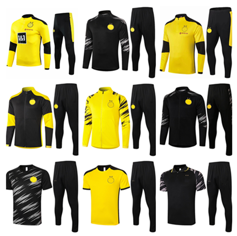 2021 SANCHO HAALAND soccer jacket Sets Long sleeve training suit POLO tracksuits 20/21 Survetement REUS HAZARD sports wear football hoodies kit, Black 
2021 SANCHO HAALAND soccer jacket Sets Long sleeve training suit POLO tracksuits 20/21 Survetement REUS HAZARD sports wear football hoodies kit, Black
