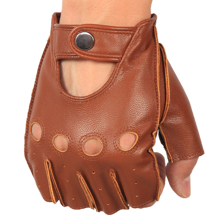 High Quality Mans Half Finger Gloves Breathable Non-Slip Fitness Leather Fingerless Gloves Black Camel Driving Gloves Male NAN7g
High Quality Mans Half Finger Gloves Breathable Non-Slip Fitness Leather Fingerless Gloves Black Camel Driving Gloves Male NAN7g