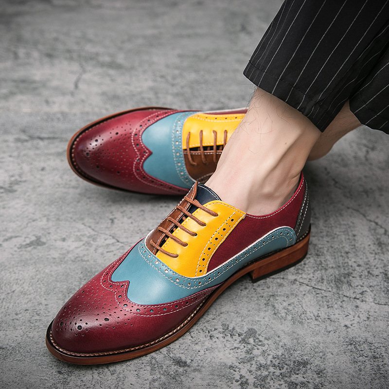 Foreign Trade Large Size Brogue Leather Shoes Mens British Korean Business Formal Wear Retro Color Matching Fashion, Cx-2021 color
Foreign Trade Large Size Brogue Leather Shoes Mens British Korean Business Formal Wear Retro Color Matching Fashion, Cx-2021 color