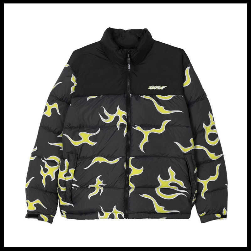 New luxury Men Black golf Flower Le Fleur Tyler The Creator Blue flame Coats & Jackets / Down Coats Cotton warm Winter #M44 Q0901
New luxury Men Black golf Flower Le Fleur Tyler The Creator Blue flame Coats & Jackets / Down Coats Cotton warm Winter #M44 Q0901