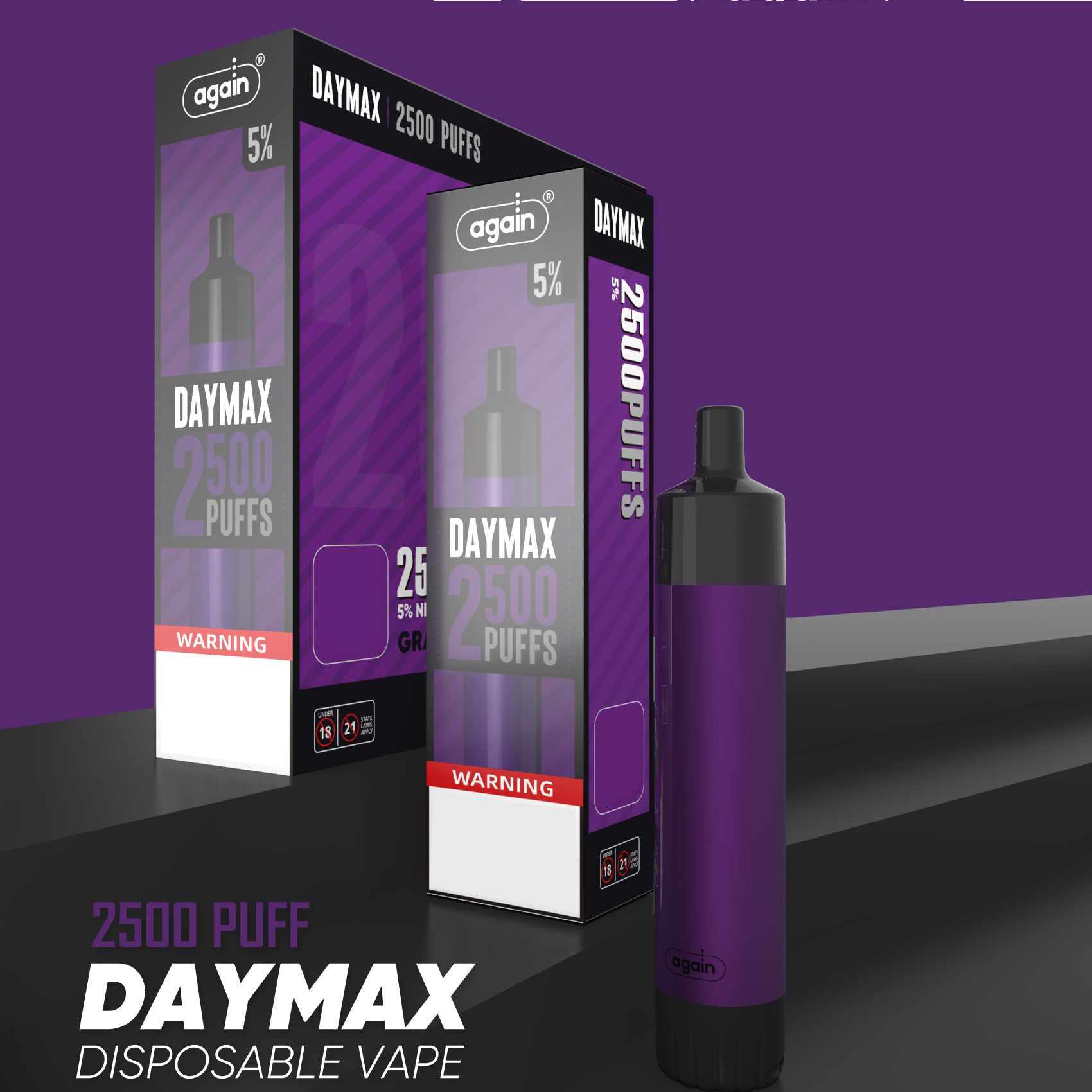 Authentic AGAIN DAYMAX Disposable E Cigarettes Device pod 2500 Puffs Vape Pen Stick System 8 Options 100% Original vs bang xxl Airbar
Authentic AGAIN DAYMAX Disposable E Cigarettes Device pod 2500 Puffs Vape Pen Stick System 8 Options 100% Original vs bang xxl Airbar