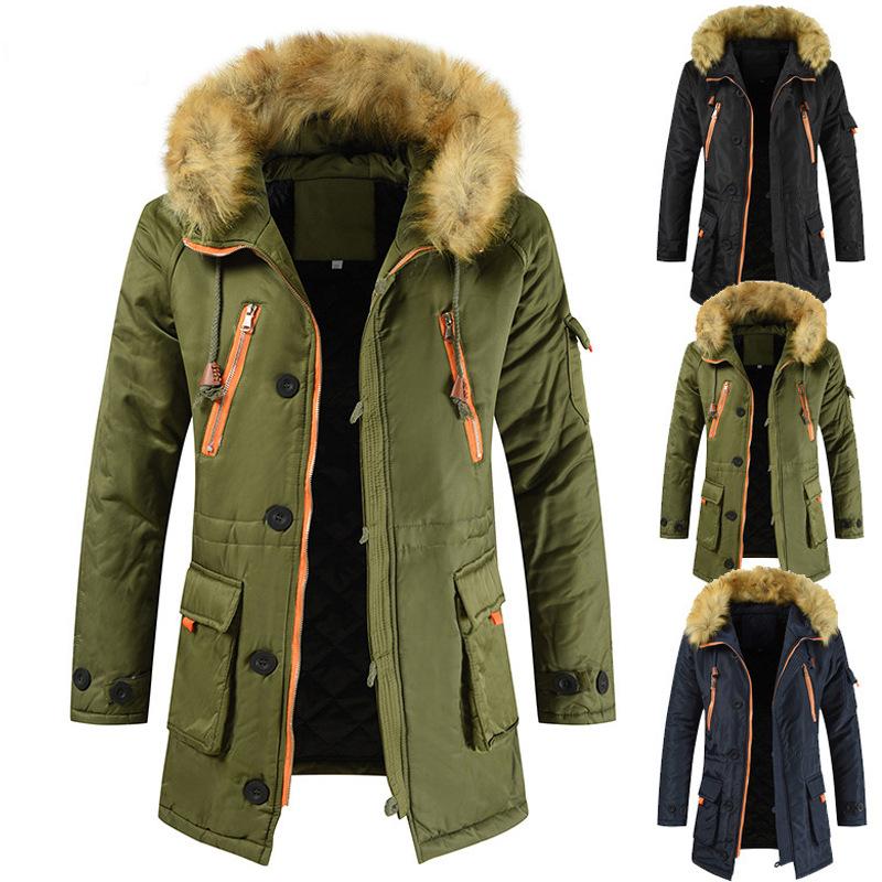 Men' Trench Coats Men Loose Military Fur Hood Warm Coat Tactical Jacket Male Thick Hooded Multi-pocket Army Wadded Parka, Black
Men' Trench Coats Men Loose Military Fur Hood Warm Coat Tactical Jacket Male Thick Hooded Multi-pocket Army Wadded Parka, Black