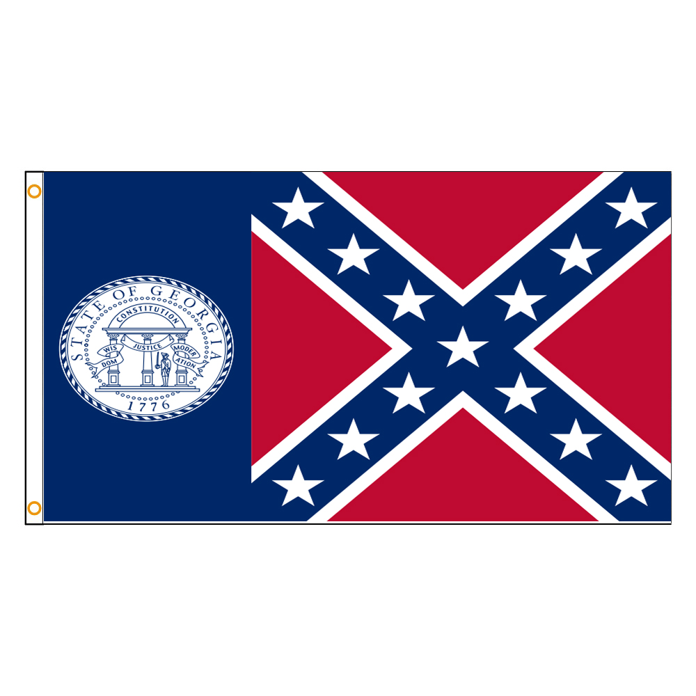 JOHNIN 3x5Fts American Georgia Flag 1956 2001 Direct factory wholesale 90x150cm USA state Banner
JOHNIN 3x5Fts American Georgia Flag 1956 2001 Direct factory wholesale 90x150cm USA state Banner