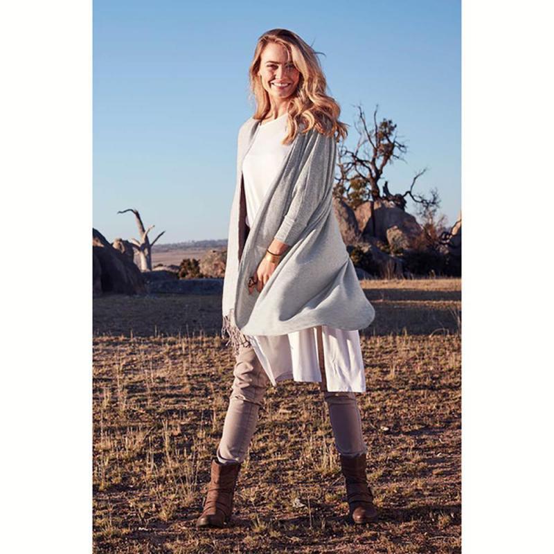 Women Sweater Irregular Knitted Batwing Sleeve Knit Cardigan Wrap Swing Loose Long Coat Autumn Winter 210513