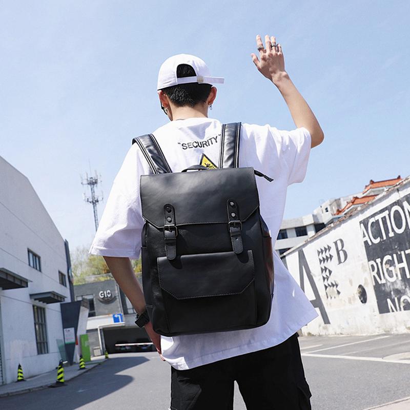 Backpack Men Designer Pu Leather Travel Bag Waterproof Student Teenage Boy School High Quality Backpacks Aesthetic, Black
Backpack Men Designer Pu Leather Travel Bag Waterproof Student Teenage Boy School High Quality Backpacks Aesthetic, Black