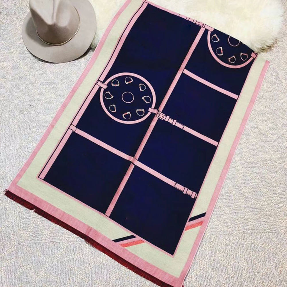 Womens Designer Scarf Classic luxury Cotton Cashmere Scarfs Ladies High Quality Letter Flower Autumn Winter Shawl Size 65*180 cm