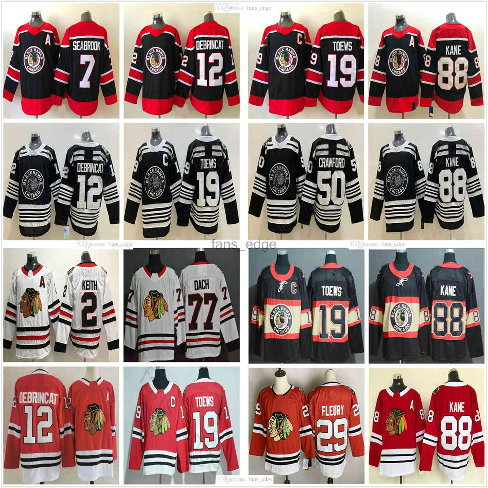 Reverse Retro Chicago Blackhawks Hockey 29 Marc-Andre Fleury 19 Jonathan Toews 88 Patrick Kane 12 Alex DeBrincat 2 Keith 50 Crawford 00 Gris, Black;red
Reverse Retro Chicago Blackhawks Hockey 29 Marc-Andre Fleury 19 Jonathan Toews 88 Patrick Kane 12 Alex DeBrincat 2 Keith 50 Crawford 00 Gris, Black;red