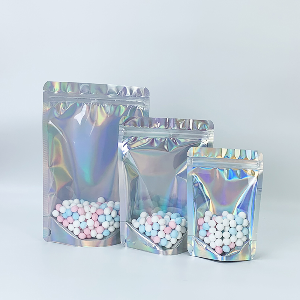 Packing Mylar Bag 100pcs Lot Transparent Aluminum Foil Herb Sugar Food Storage Laser Hologram Pouch Zip Plastic Packaging
Packing Mylar Bag 100pcs Lot Transparent Aluminum Foil Herb Sugar Food Storage Laser Hologram Pouch Zip Plastic Packaging