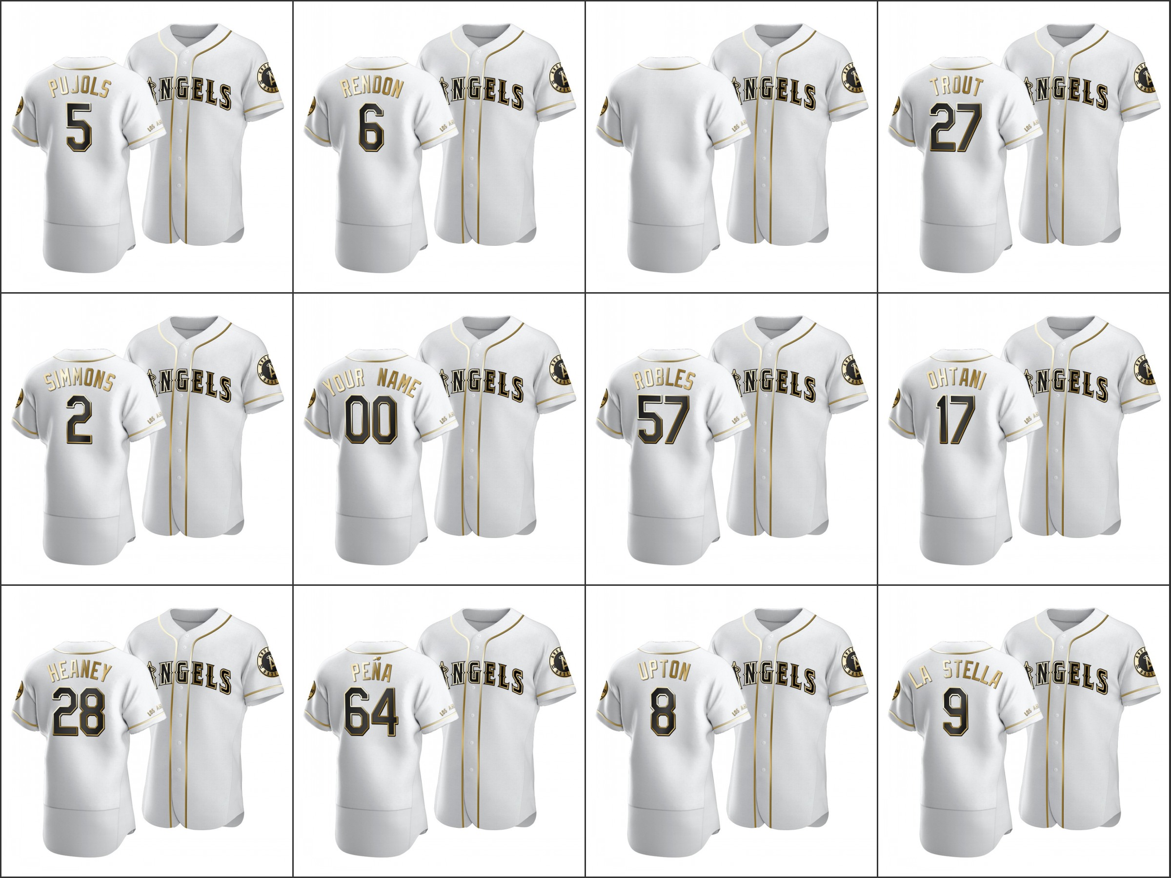 Men Los AngelesAngels #27 Mike Trout 2 Andrelton Simmons 6 Anthony Rendon 17 Shohei Ohtani Women Youth Custom Golden Edition White Authentic Jersey
Men Los AngelesAngels #27 Mike Trout 2 Andrelton Simmons 6 Anthony Rendon 17 Shohei Ohtani Women Youth Custom Golden Edition White Authentic Jersey