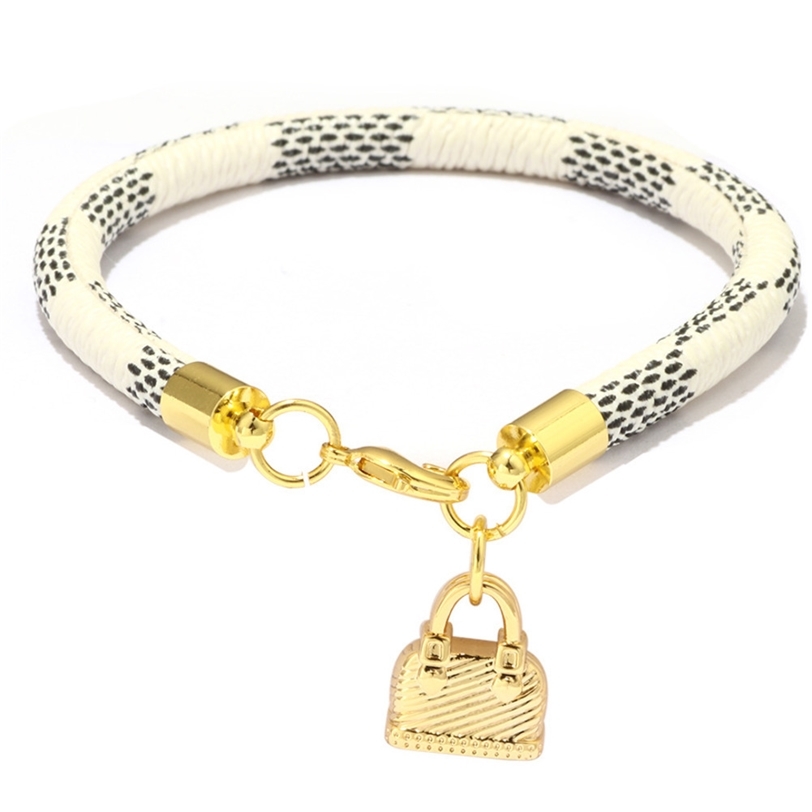 10PCS/ Include SHIPPING PU leather Bracelet Designers Bangle with Mini Alloy Metal Bag charm pendant Rope Belt Bracelets Wristband Retro Classic Wrist Bands G79I5UC, Brown
10PCS/ Include SHIPPING PU leather Bracelet Designers Bangle with Mini Alloy Metal Bag charm pendant Rope Belt Bracelets Wristband Retro Classic Wrist Bands G79I5UC, Brown