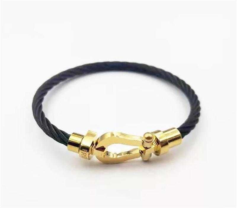 Bracelet Fred Rope Femme 925 Sterling Silver Brand Bracelet For Fashion Women Man Fred, Black