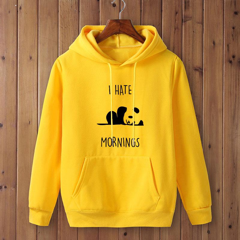 Men' Hoodies & Sweatshirts 2021 Arrival Harajuku Panda I HATE MORNINGS Printing Pullover Sweatshirt Hip Hop Streetwear Men Black
Men' Hoodies & Sweatshirts 2021 Arrival Harajuku Panda I HATE MORNINGS Printing Pullover Sweatshirt Hip Hop Streetwear Men Black