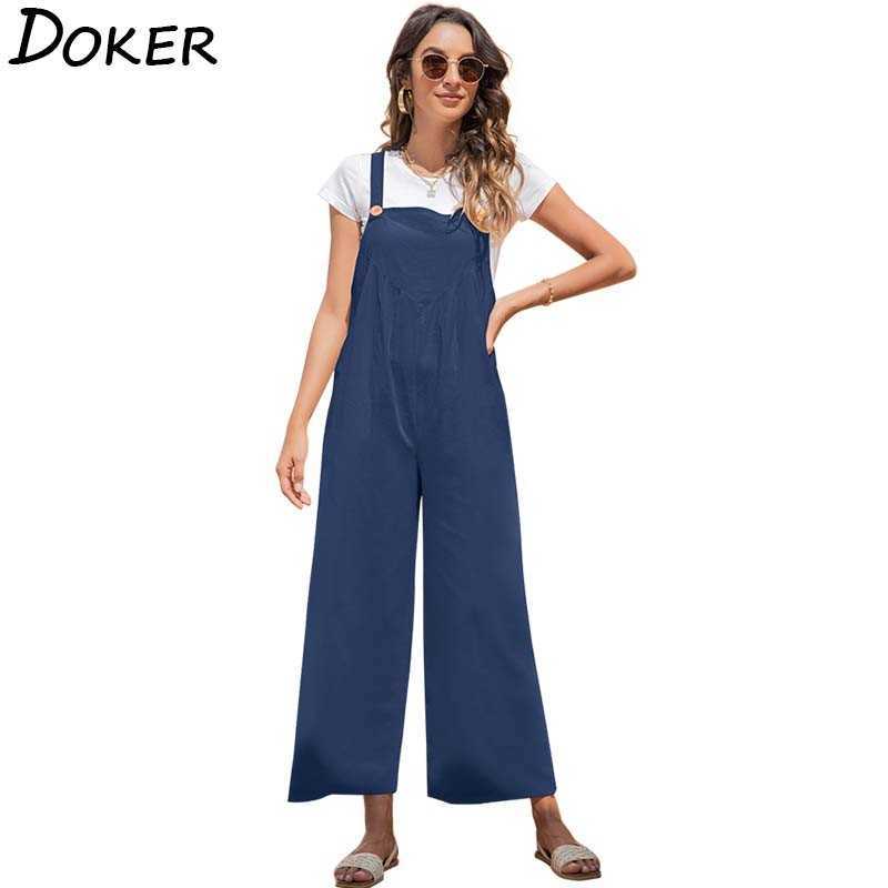 Summer Loose Jumpsuit Women' Sexy Sleeveless Straps Overalls Lady Wide Leg Pants Trousers Casual Playsuits Plus Size 210604, Black
Summer Loose Jumpsuit Women' Sexy Sleeveless Straps Overalls Lady Wide Leg Pants Trousers Casual Playsuits Plus Size 210604, Black