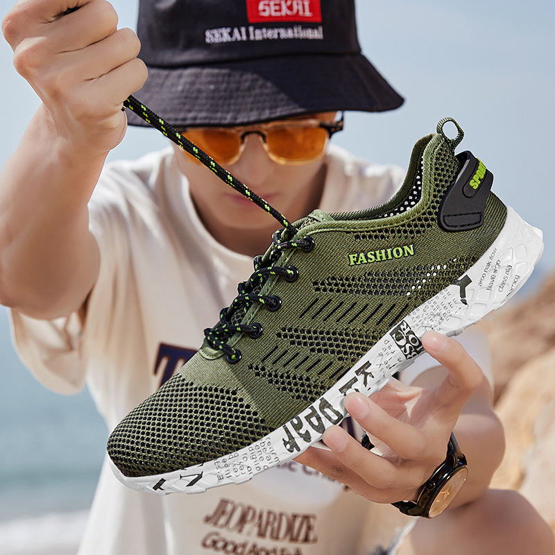 New Summer Breathable Comfortable Mesh Male Running Shoes Lover's Trainers Walking Outdoor Sport Men Lightweight Sneakers, Black
New Summer Breathable Comfortable Mesh Male Running Shoes Lover's Trainers Walking Outdoor Sport Men Lightweight Sneakers, Black