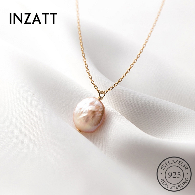 INZATT Real 925 Sterling Silver Irregular Baroque Pearl Pendant Necklace For Fashion Women Party Fine Jewelry Cute Accessories
INZATT Real 925 Sterling Silver Irregular Baroque Pearl Pendant Necklace For Fashion Women Party Fine Jewelry Cute Accessories