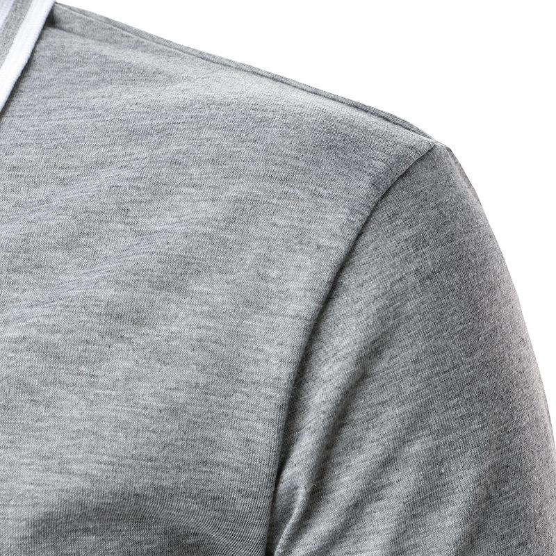 S-2XL,Gray Shirt Men Patchwork Style Slim Fit Long Sleeve Casual Men's Shirts