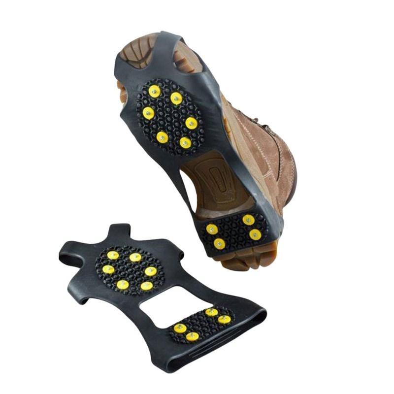 3 Size 10 Studs Anti-Skid Ice Winter Climbing ski Non-Slip Snow Shoes Spikes Grips Cleats Over Shoes Covers Crampons, Black
3 Size 10 Studs Anti-Skid Ice Winter Climbing ski Non-Slip Snow Shoes Spikes Grips Cleats Over Shoes Covers Crampons, Black