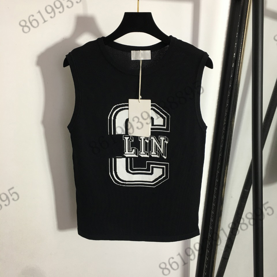 womens vests t shirt black tops brand 2022ss high-end sleevess ice silk knitted vest t-shirt designer Knitted high-stretch camisole t-shirts for women, 07
womens vests t shirt black tops brand 2022ss high-end sleevess ice silk knitted vest t-shirt designer Knitted high-stretch camisole t-shirts for women, 07