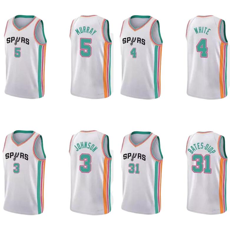 Basketball jersey Keldon Johnson #3 Dejounte Murray #5 Derrick White #4 Keita Bates-Diop #31 SanAntonioCity jerseys 2021-22 75TH Diamond Men, Black;red
Basketball jersey Keldon Johnson #3 Dejounte Murray #5 Derrick White #4 Keita Bates-Diop #31 SanAntonioCity jerseys 2021-22 75TH Diamond Men, Black;red