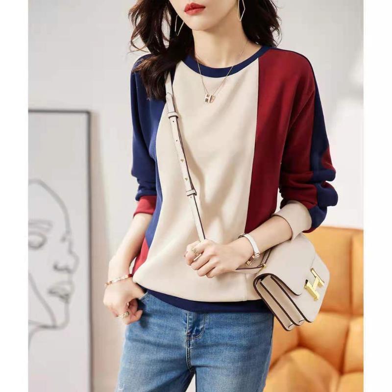 Women' Sweaters Colorblock Sweater For Women Fashion Round Neck Long-sleeved Jumper 2021 Autumn And Winter Korean Base Warm Knitted Top
Women' Sweaters Colorblock Sweater For Women Fashion Round Neck Long-sleeved Jumper 2021 Autumn And Winter Korean Base Warm Knitted Top