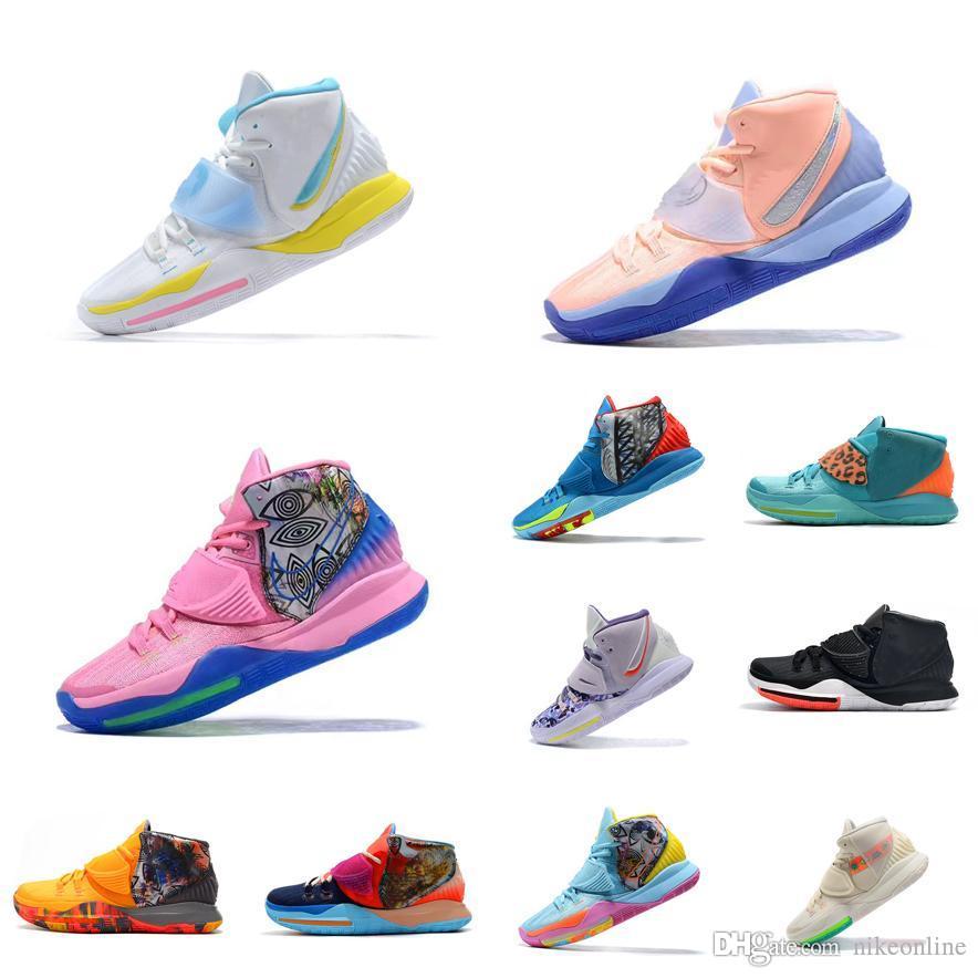 Men Womens Irving Kyrie 6 basketball shoes for youth kids Neon Graffiti Purple Camo Leopard Green Pink sneakers tennis with box, 10
Men Womens Irving Kyrie 6 basketball shoes for youth kids Neon Graffiti Purple Camo Leopard Green Pink sneakers tennis with box, 10