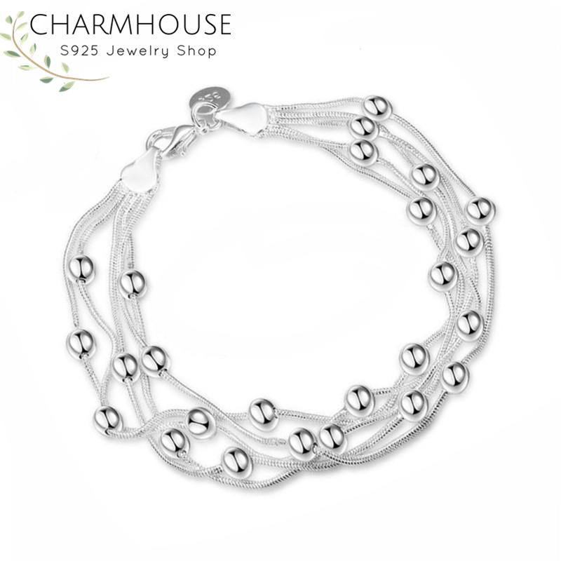 Link, Chain Pure 925 Silver Bracelets For Women Snake Beads Bracelet & Bangles Wristband Pulseira Wedding Bridal Jewelry Wholesale, Black
Link, Chain Pure 925 Silver Bracelets For Women Snake Beads Bracelet & Bangles Wristband Pulseira Wedding Bridal Jewelry Wholesale, Black