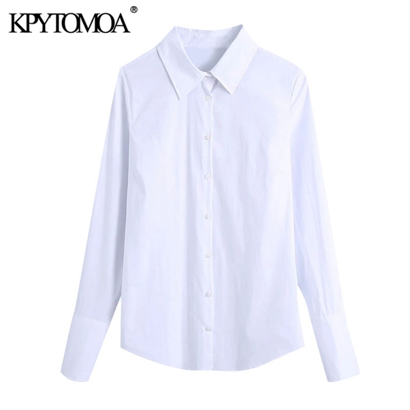Women Fashion Office Wear Basic Blouses Long Sleeve Button-up Female Shirts Blusas Chic Tops 210420