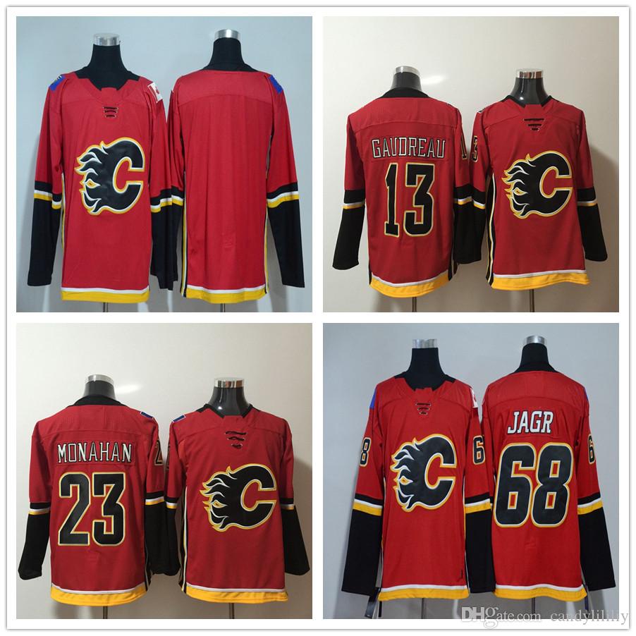 Men's Calgary Flames Fanatics Branded Home Breakaway Jersey 13 Johnny Gaudreau 23 Sean Monahan 68 Jaromir Jagr Jerseys, Blank
Men's Calgary Flames Fanatics Branded Home Breakaway Jersey 13 Johnny Gaudreau 23 Sean Monahan 68 Jaromir Jagr Jerseys, Blank