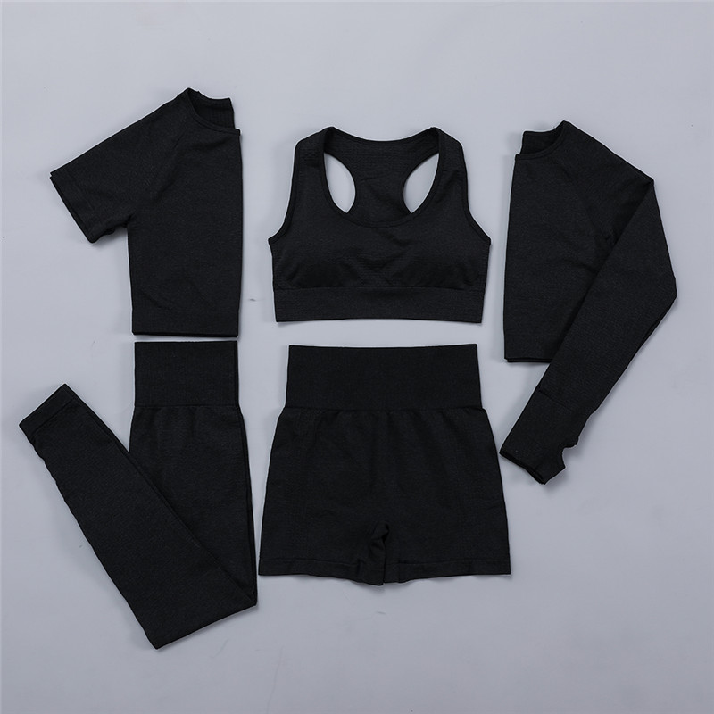 Seamless Yoga shaping Clothing Workout Clothes For Women Gym Set High Waist Sport Outfit Yoga Fitness Suit, Black
Seamless Yoga shaping Clothing Workout Clothes For Women Gym Set High Waist Sport Outfit Yoga Fitness Suit, Black