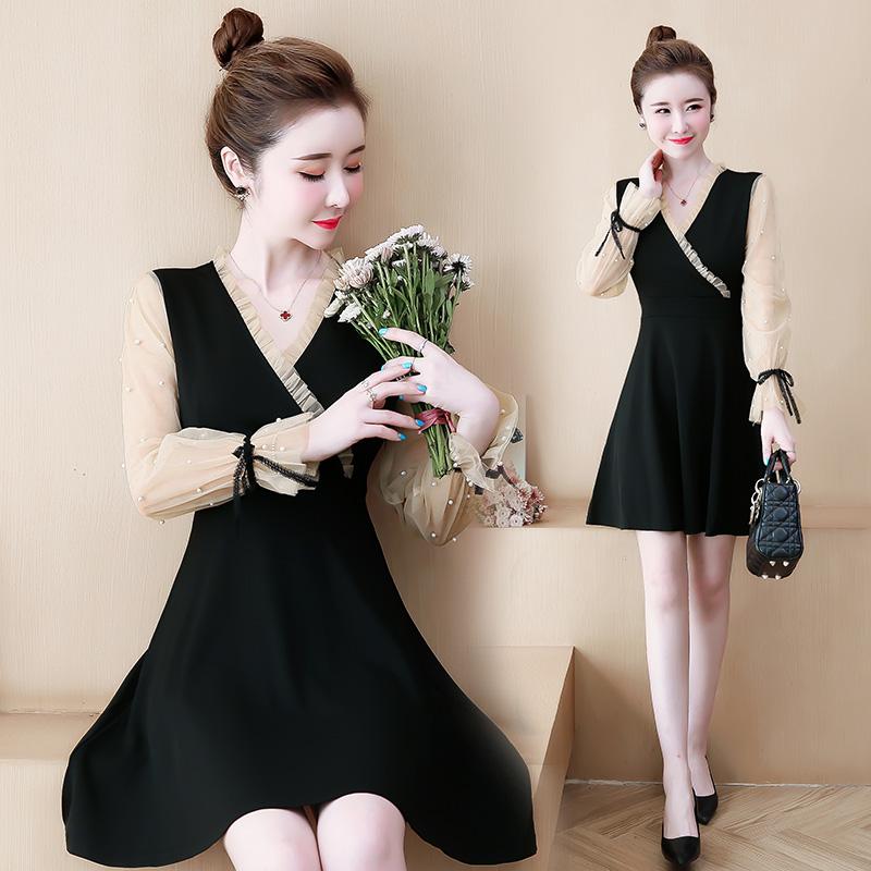 Casual Dresses Korean Fashion Clothing Woman Party Sexy Vintage Plus Big Size Women's Clothes 2021 Black Stitch Dress Female A6120
Casual Dresses Korean Fashion Clothing Woman Party Sexy Vintage Plus Big Size Women's Clothes 2021 Black Stitch Dress Female A6120