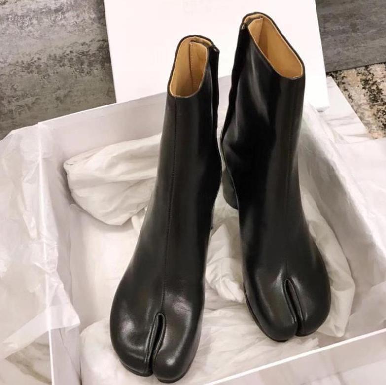 Design Tabi Boot Split toe Chunky High Heel Women Boots Leather Zapatos Mujer Fashion Autumn Womens Shoes Botas Mujer1, Black
Design Tabi Boot Split toe Chunky High Heel Women Boots Leather Zapatos Mujer Fashion Autumn Womens Shoes Botas Mujer1, Black