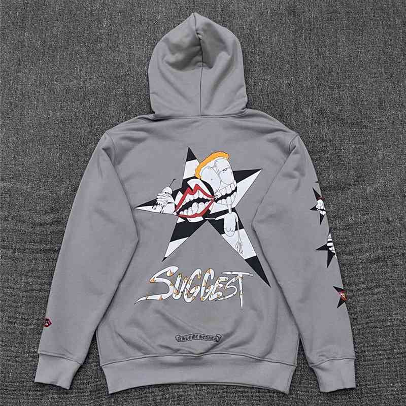 Brand 21s Fashion New Crosin Men's and Women's Hooded Pullover Sweater Ch Personality Cartoon Printed Cement Grey Coat, White;black
Brand 21s Fashion New Crosin Men's and Women's Hooded Pullover Sweater Ch Personality Cartoon Printed Cement Grey Coat, White;black