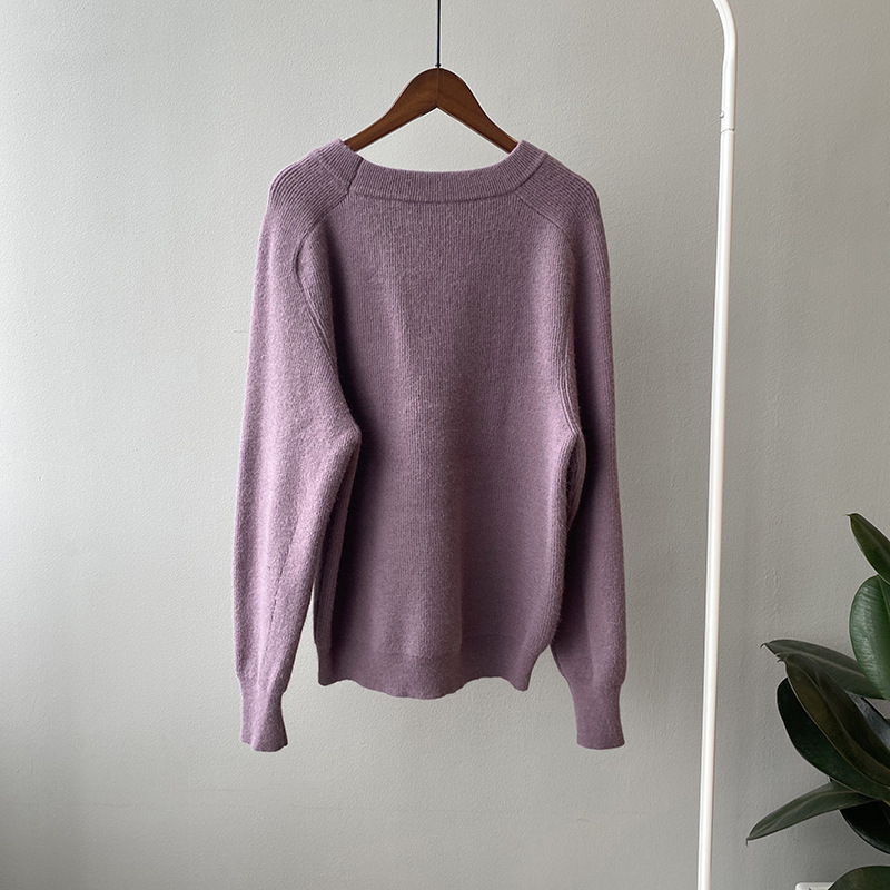 8 Colors Autumn Winter Bottoming Sweater Office Lady Basic Pullovers Tops Solid Long Sleeve Knitted Sweaters 210421