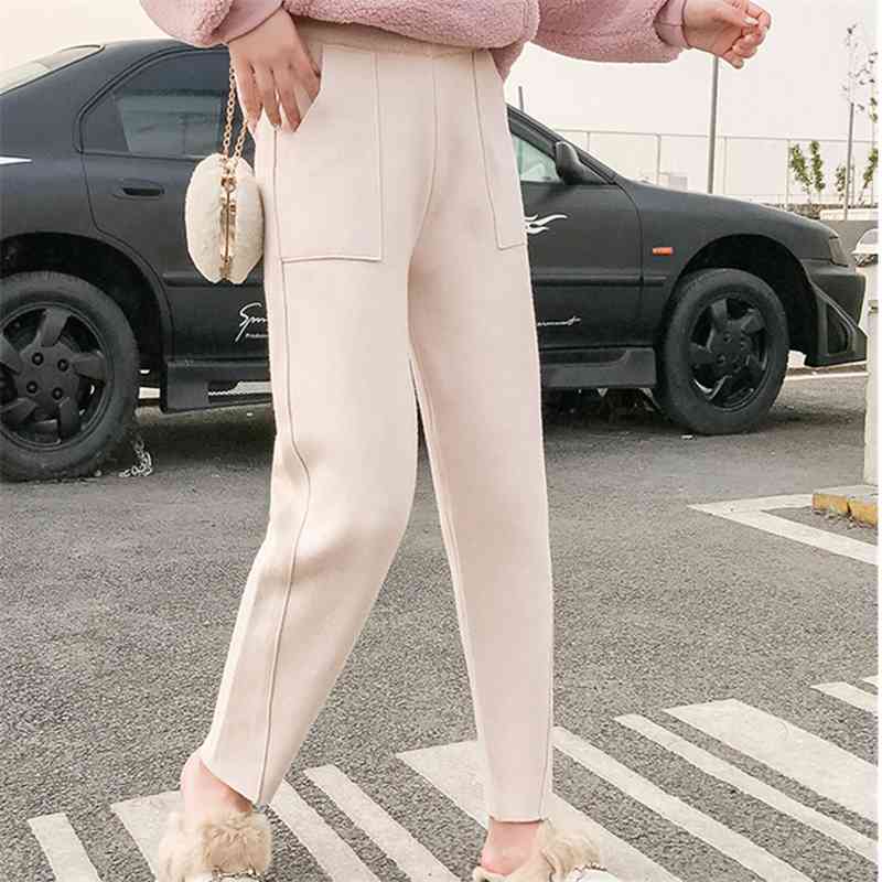 Autumn Winter Women Thicken Knitting Pants High Waist Vintage Elegant Korean Style Casual warm 210520, Photo color
Autumn Winter Women Thicken Knitting Pants High Waist Vintage Elegant Korean Style Casual warm 210520, Photo color