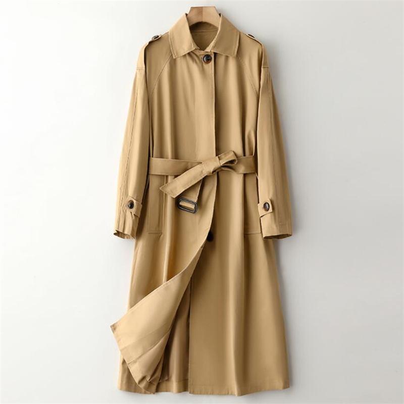 Women' Trench Coats High-end Windbreaker Spring And Autumn 2021 Style Korean Fashion Design Long Clothes British, Black
Women' Trench Coats High-end Windbreaker Spring And Autumn 2021 Style Korean Fashion Design Long Clothes British, Black