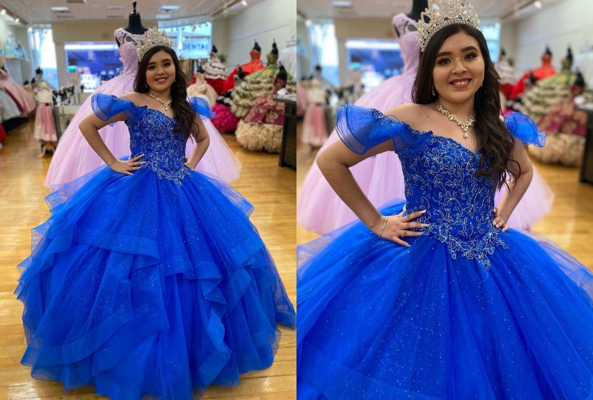2022 Glitter Royal Blue Gold Embroidery Quinceanera Dresses Charro Off the shoulder Ball Gown Lace with Sleeves XV Vestido de Sweet 15 Prom Evening Dress, Lavender \lilac
2022 Glitter Royal Blue Gold Embroidery Quinceanera Dresses Charro Off the shoulder Ball Gown Lace with Sleeves XV Vestido de Sweet 15 Prom Evening Dress, Lavender \lilac