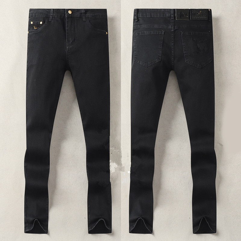 Mens Jeans Designer Luxury Autumn Fashion Design Black Color Stretch Fabric Straight Pants Recycled Water Simple Generous Casual Business Leisure Style Size -38, Blue 1
Mens Jeans Designer Luxury Autumn Fashion Design Black Color Stretch Fabric Straight Pants Recycled Water Simple Generous Casual Business Leisure Style Size -38, Blue 1