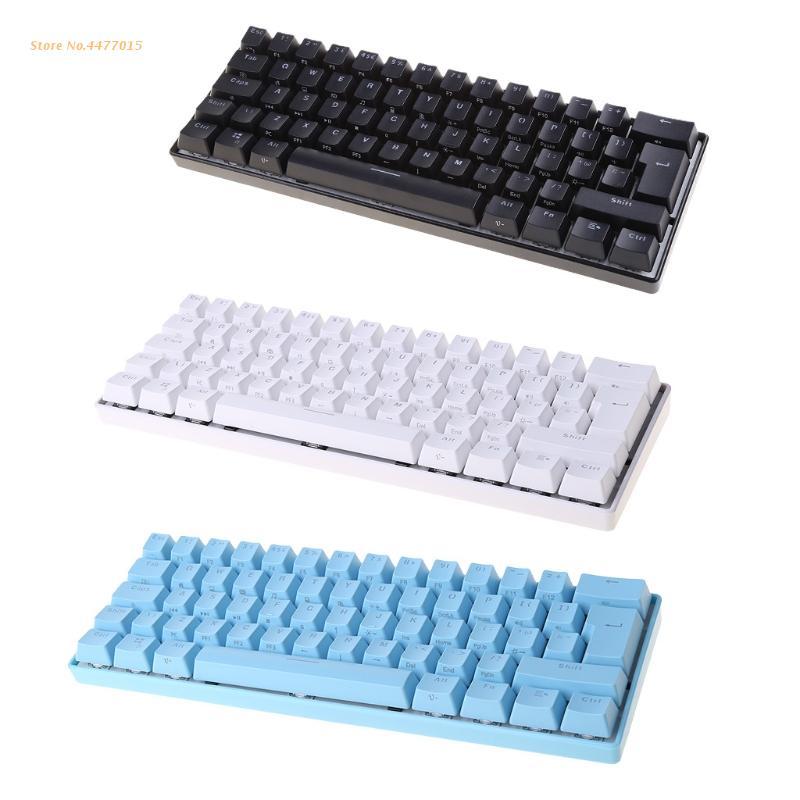 Keyboards Mini 60% Mechanical Gaming Keyboard 61 Keys RGB Backlit Wired PBT Ultra Compact Blue Switch Drop
Keyboards Mini 60% Mechanical Gaming Keyboard 61 Keys RGB Backlit Wired PBT Ultra Compact Blue Switch Drop