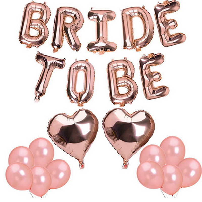 1set 16inch Rose Gold Bride To Be Letter Balloons Heart Foil Balloon Hen Party Decorations Wedding Bachelorette Party Supplies
1set 16inch Rose Gold Bride To Be Letter Balloons Heart Foil Balloon Hen Party Decorations Wedding Bachelorette Party Supplies