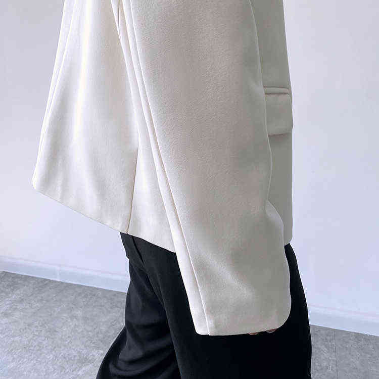 IEFB Autumn Winter Fashion Short Woolen Jackets For Men Korean Trend Simple Thickened Lapel Single Breasted Coat 9Y9334 211122