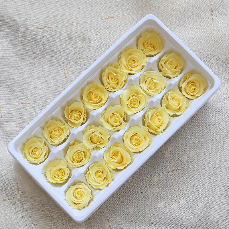 21pcs/Box DIY 2-3cm Eternal Roses Natural Preserved Flowers Immortal Rose Mothers Day Gift Wedding Decoration Drop Decorative & Wreaths